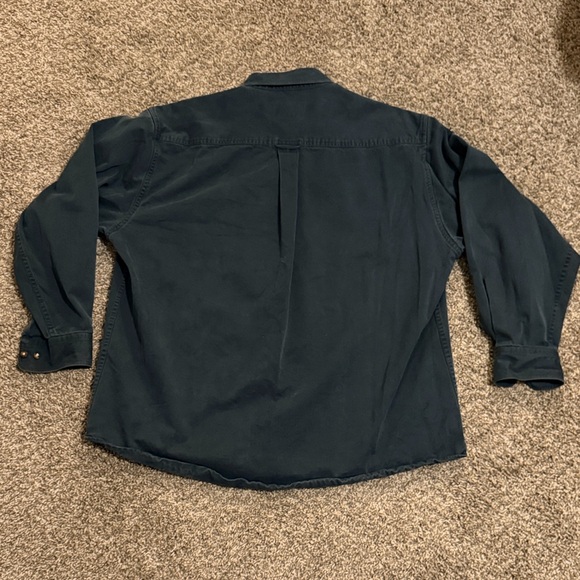 Men's Button-Down Shirt in Deep Green Bob Timberlake 100% Cotton XL - Picture 5 of 7